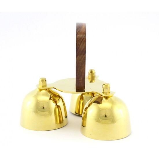 Altar Bells | 4 Bells | Bronze or Brass | Ornate Handle | 389120 | USA