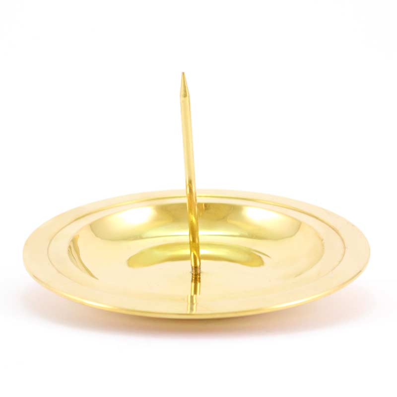 gold candle plate