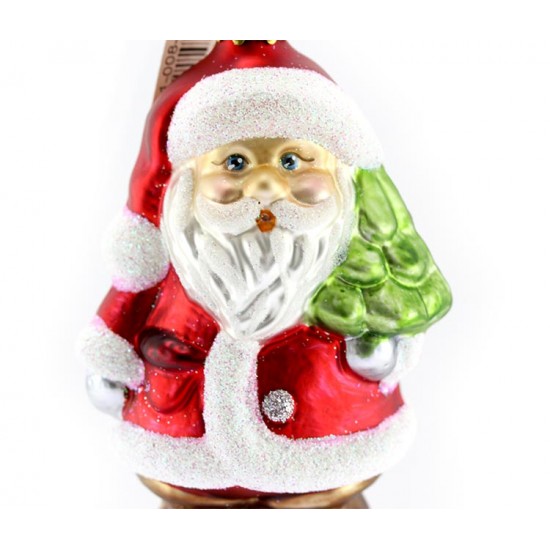 Addobbo Babbo Natale 10 cm Inge-Glas 