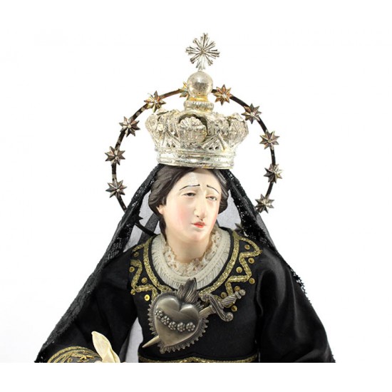 Statua Sant'Anna vestita stile 700 50 cm - 660010 